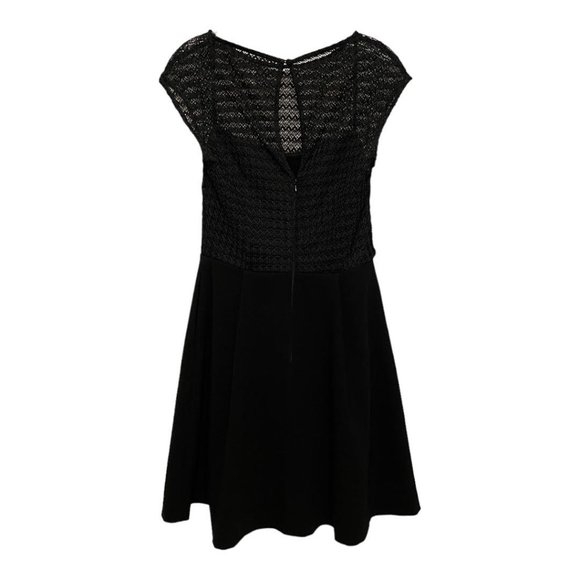 Reiss Size 6 Maya Black Lace Sleeveless Cocktail Dress - Picture 3 of 6